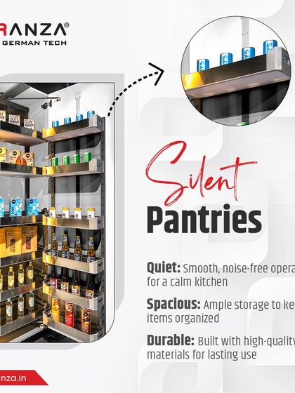 My silent pantries offer a calm kitchen experience. They are quiet, spacious, and durable, providing smooth, noise-free operation every time.