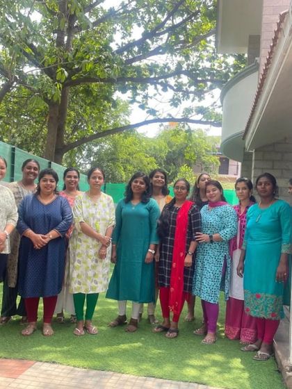 Our team of educators, empowered and inspired after a professional development workshop. We are committed to continuous learning to best support our children.