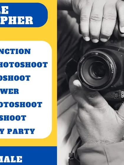 We proudly offer a dedicated female photographer for your event. This ensures complete comfort for functions like baby showers, puberty ceremonies, and women-only gatherings, allowing everyone to be themselves without hesitation.