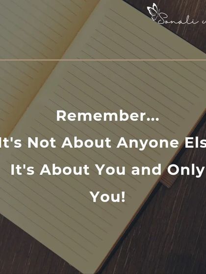 A core principle of my coaching is this: it's not about anyone else, it's about you and only you. Taking 100% responsibility for your life is the key to transformation.