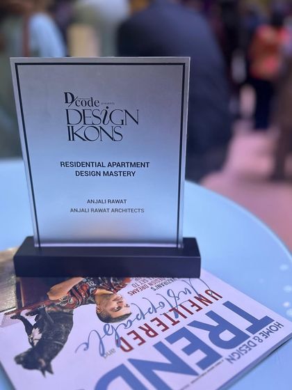 The "Residential Apartment Design Mastery" award from Design Ikons. It is always a wonderful feeling to have your passion and hard work recognized by the industry.