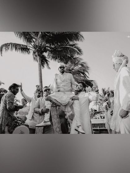 The groom's baraat entry, full of energy and celebration. These are the moments that make Indian weddings so special.
