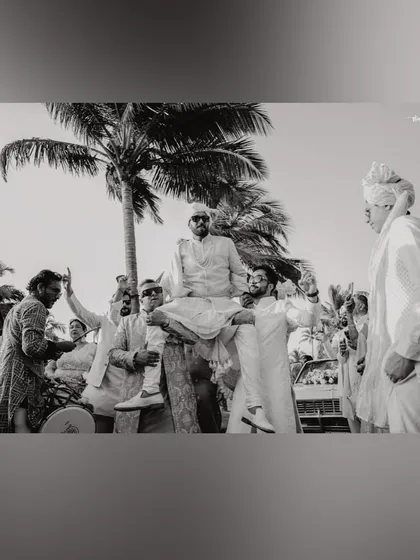 The groom's baraat entry, full of energy and celebration. These are the moments that make Indian weddings so special.