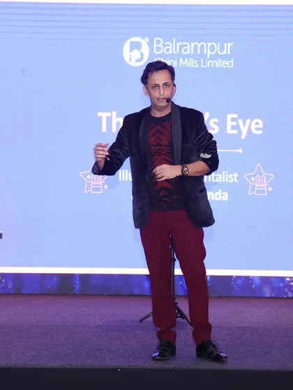 Addressing the audience during my mentalism show. It's all about creating a connection and taking them on a journey into the impossible.