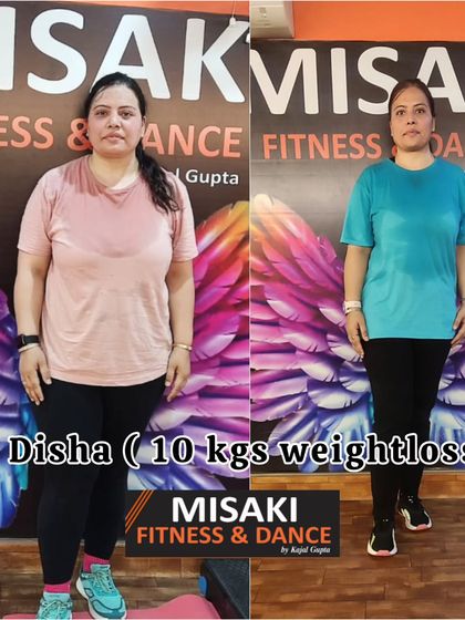 Disha's amazing 10 kg weight loss transformation. She looks stronger, healthier, and full of energy.