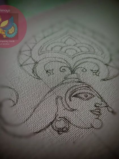 A close-up of the Venugopala sketch, a duplicate of 116.
