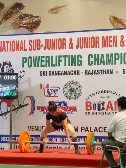 Priyanshi's roller-coaster win at the Junior National Championship. After controversial judging on her squat and bench attempts, she came from behind to secure the gold medal, showing true competitive spirit.