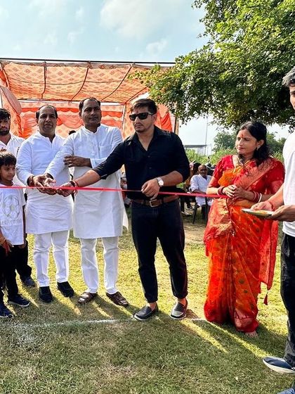 Inaugurating a local athletics meet. It is my privilege to help grow the sport in our community.