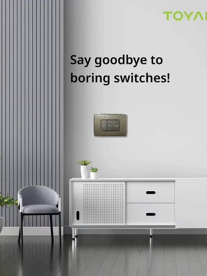 Another example of an elegant, non-traditional switch design from Toyama that we can install to elevate your home's interior.