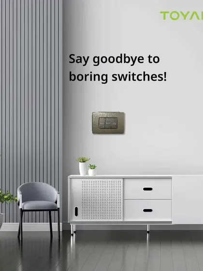 Another example of an elegant, non-traditional switch design from Toyama that we can install to elevate your home's interior.