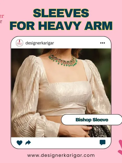 A bishop sleeve, which is full from the shoulder and gathered into a cuff at the wrist, creating a romantic and voluminous silhouette.