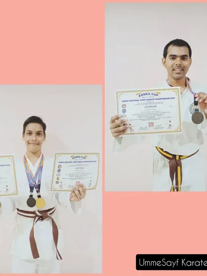 So proud of these two brown belt students for their performance and wins at the ASSKA National Open Karate Championship. Their hard work truly paid off.