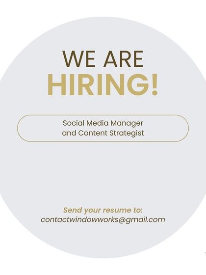 We are hiring! Another call for a Social Media Manager to join my team and help share the stories behind our work.
