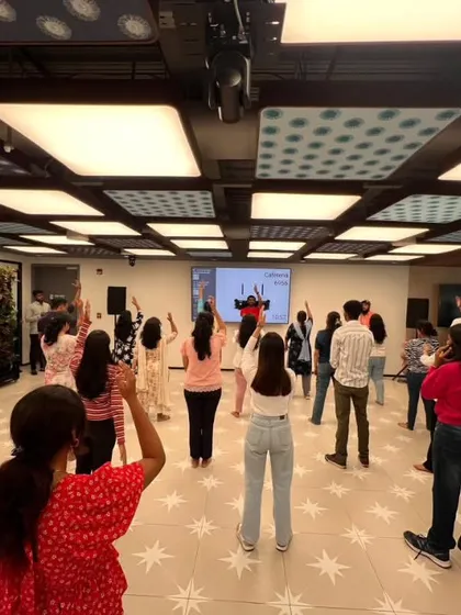 We can handle any crowd size. This photo captures the scale of our corporate Zumba workshop at Pearson India, where we got the entire team moving and having fun together.
