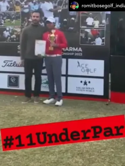 I am incredibly proud of our 12-year-old student, Chaitanya, on his fantastic victory, finishing 11 under par. This is a testament to his hard work and our academy's training program.