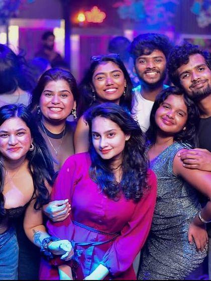 A group of friends enjoying the Bollywood Disco Night at Hydra. My goal is to create the perfect soundtrack for your night out with your crew.