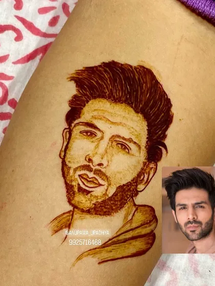 A portrait of the handsome Kartik Aaryan. Creating portraits of famous faces is a great way to practice and showcase my skills.
