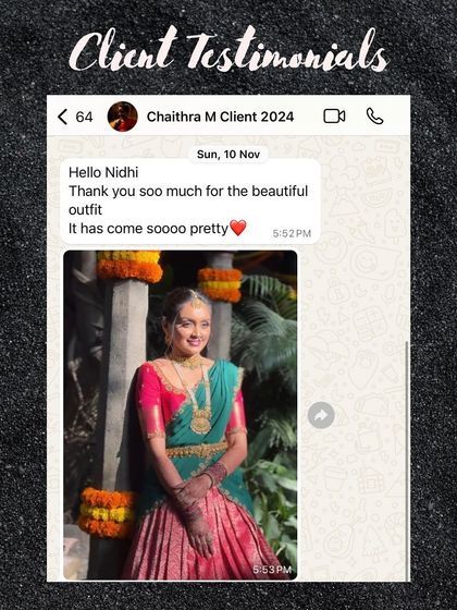 Anthariya by Nidhi Gowda - Custom Bridal & Occasion Wear Happy Clients & Our Design Journey photo 10