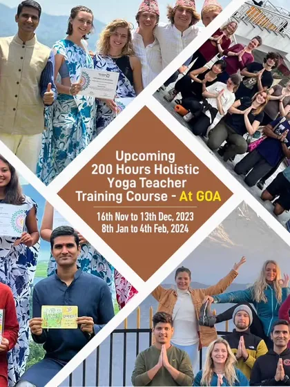 A collage of happy moments from our Goa and Nepal courses, showcasing the joy and connection of our residential trainings.