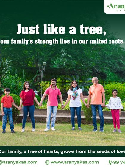 Just like a tree, our family's strength lies in our united roots. My farms provide the soil for your family, a tree of hearts, to grow from the seeds of love.