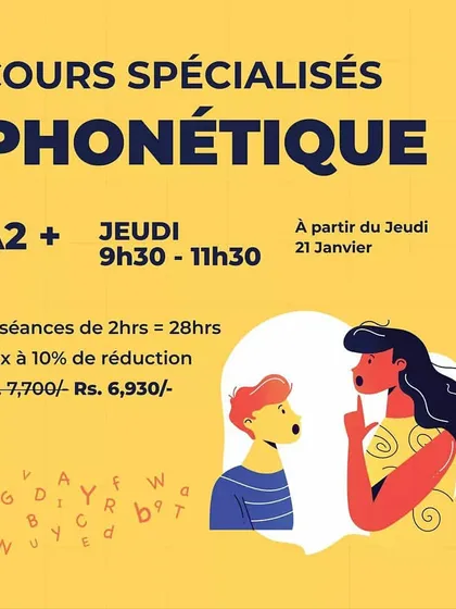 Another look at our specialized Phonetics workshop. This course helps students refine their pronunciation and is part of our offering to help you become a specialist in your field.