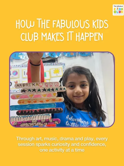 This is how we make learning happen at the club. Through art, music, and play, every session sparks curiosity and builds confidence, one activity at a time. This young artist is proudly showing off her creation.