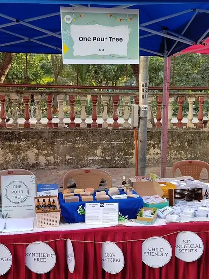 My fully set-up stall at Street Konnect, ready for the early morning crowd.