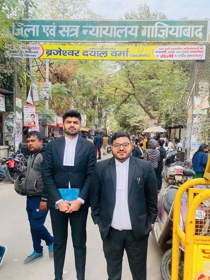 At the Ghaziabad District Court, where we secured regular bail for a client in a 100 crore bank embezzlement case. Despite the serious charges under IPC and IT Act, we successfully argued the lack of credible evidence against our client.