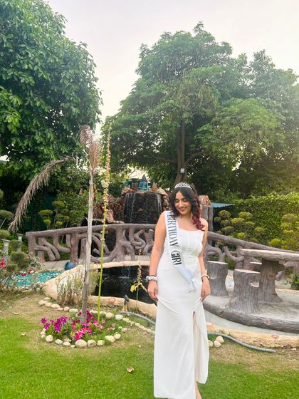 Another beautiful shot from my birthday celebration. The "Birthday Girl" sash adds a fun and personal touch.