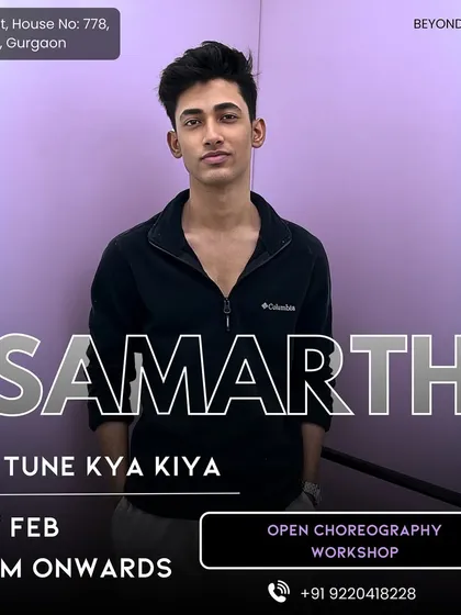 The official poster for the open workshop on 'Ye Tune Kya Kiya'. The simple, clean design puts the focus on the instructor and the soulful theme of the class.