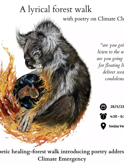 Eco-poetry helps us address the climate emergency with honesty and heart. This lyrical walk in Sanjay Van uses soul-stirring poetry on climate change as a meditative tool to reflect on our relationship with the planet.