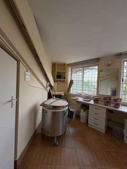 A look at our kiln room, where all the student creations are fired. This is where the clay is transformed into durable, finished ceramic pieces.