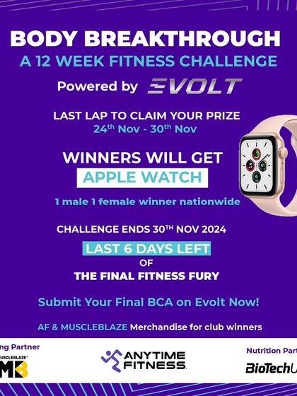 Only 6 days left in the fitness fury. Your final Evolt scan is what stands between you and seeing the incredible progress you've made.