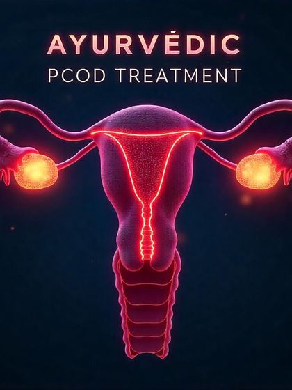 For PCOD, my Ayurvedic treatment aims to restore hormonal balance by addressing the root cause, which is often a Kapha imbalance and impaired digestion ('agni'). I use detoxification therapies and herbal combinations like Shatavari and Ashokarishta to cleanse the reproductive system and regulate periods naturally.