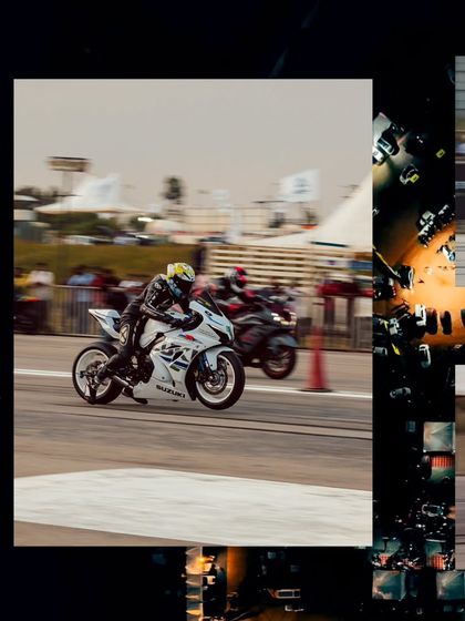 A collage showcasing the diversity of our drag races, from superbikes and custom dragsters to high-performance cars, all captured in high-speed action.