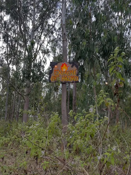 A duplicate of the sign at Echoes of Earth.
