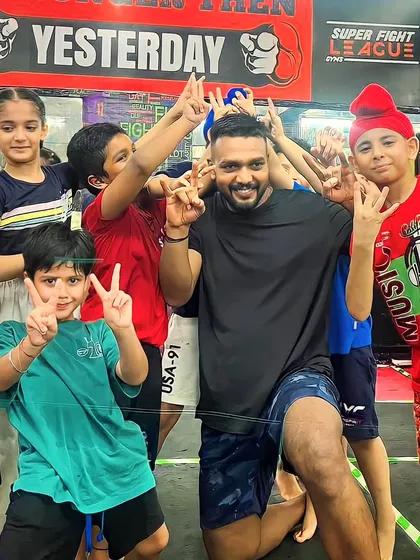 Celebrating the birthday of one of my young warriors. Our gym is a community for all ages.