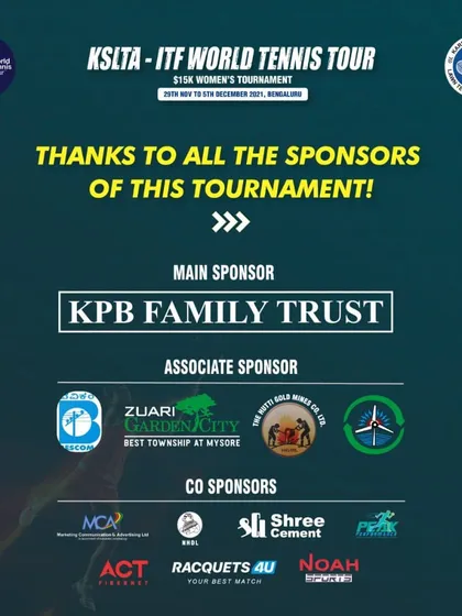 Our commitment to tennis goes beyond our own events. We are proud to be official co-sponsors of the KSLTA - ITF World Tennis Tour, supporting the growth of professional women's tennis in India.
