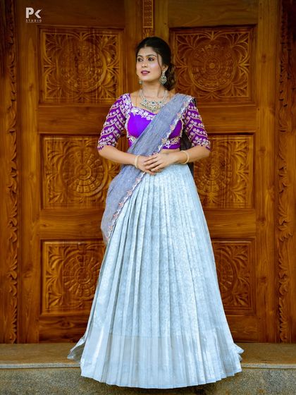 Maya Designer Studio - Custom Bridal & Occasion Wear Modern Half Sarees (Langa Voni) photo 50