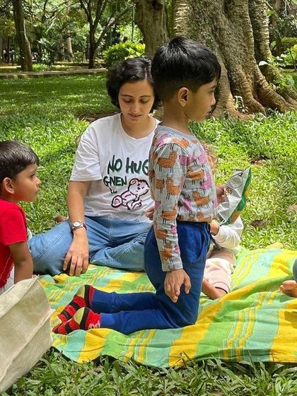 A series from our 'Farm to Plate' theme, where we explored where our food comes from. The children's reactions to the story of 'Harvest Day' are priceless.