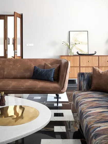 The contemporary office space within the traditional Prangan home, showcasing our ability to blend different styles while maintaining a cohesive feel.