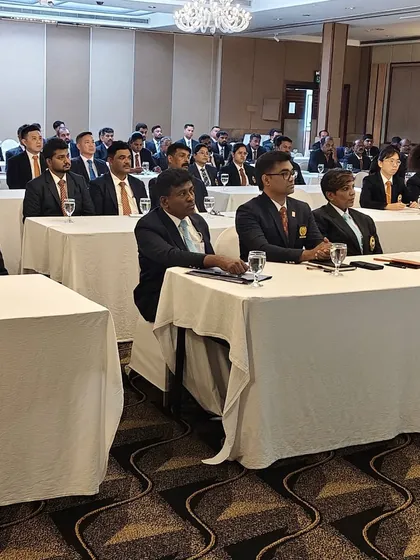 A view of the attendees at the AKF Referee course and seminar in Sri Lanka. We ensure our referees receive training from the best WKF and AKF instructors.