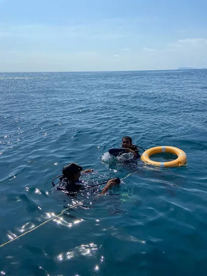 Moments from our Andaman dive trips, showing everything from gearing up at the dive center to relaxing on the boat between dives.