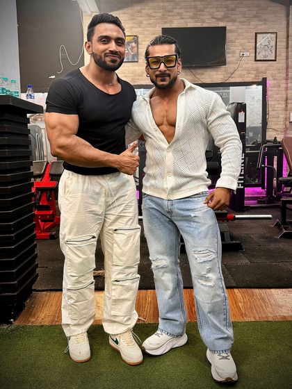 Thumbs up for brotherhood.