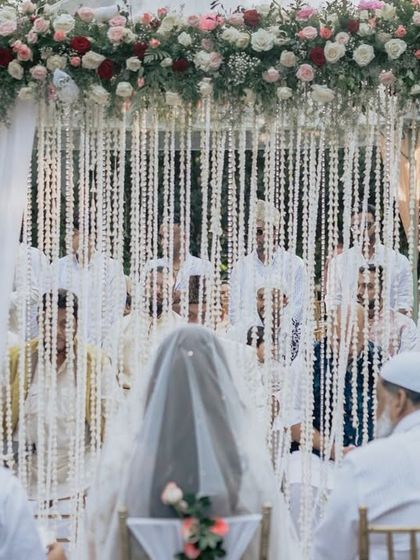 Elegant and serene Nikah ceremonies held at The Farmhouse Collective. The venue's tranquil ambiance provides a respectful and beautiful setting for this sacred union, with options for both open-air and covered setups.