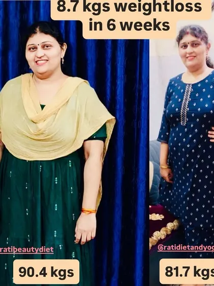 Monika's 8.7 kg weight loss and her prize of Rs 8166.