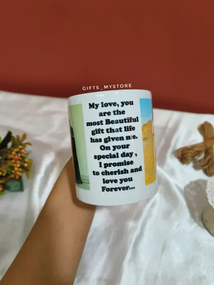 The sweet message on the back of the mug. It's these little details that make a gift truly personal.