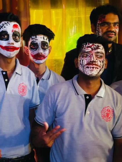 More incredible Halloween makeup from our staff, showing the dedication to creating a fun and festive atmosphere for our guests.