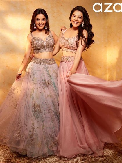 Another joyful moment from the Aza Fashions shoot. The soft, bouncy waves I created for Kajal add to the playful and happy mood of the photo.