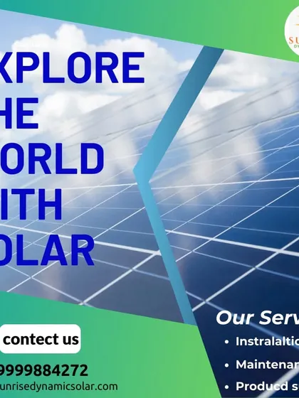 Explore the world with solar. Our services, including installation and maintenance, are designed to make your transition easy.